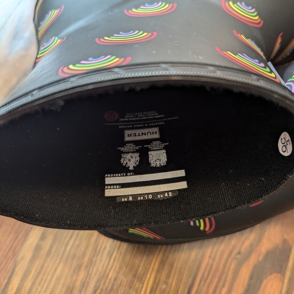 Hunter Boot Women's Play Mini Short Rain Boot Rainbow 10 Medium US - Picture 3 of 10